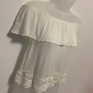 White Off-Shoulder Top